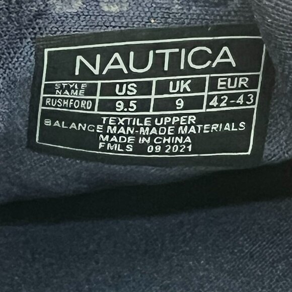 Nautica Mens Rushford Navy Blue Slip On Textile Lightweight Size 9.5 Loafers main image 9